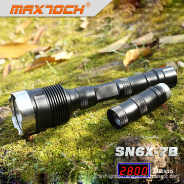 Maxtoch-SN6X-7 b 18650 2800LM 3 * CREE LED Super helle Cree LED-Taschenlampe Polizei